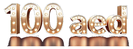 100 aed logo